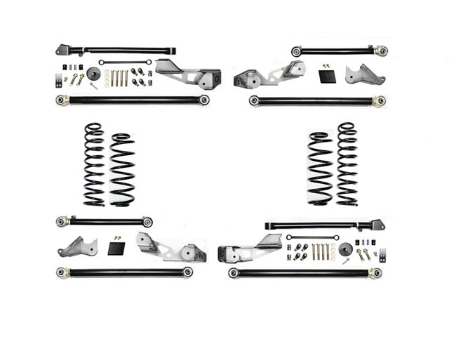 EVO Manufacturing 2.50-Inch Heavy Duty High Clearance Long Arm Suspension Lift Kit (18-24 Jeep Wrangler JL 4-Door, Excluding 4xe & EcoDiesel)
