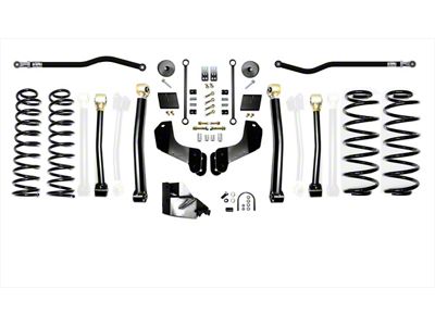 EVO Manufacturing 4.50-Inch Enforcer Stage 3 Overland Suspension Lift Kit with Front and Rear Track Bars (18-23 2.0L or 3.6L Jeep Wrangler JL, Excluding 4xe)