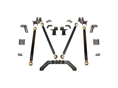 Clayton Off Road Pro Series Double Adjustable Rear Long Arm Upgrade Kit with 5-Inch Stretch (97-06 Jeep Wrangler TJ)