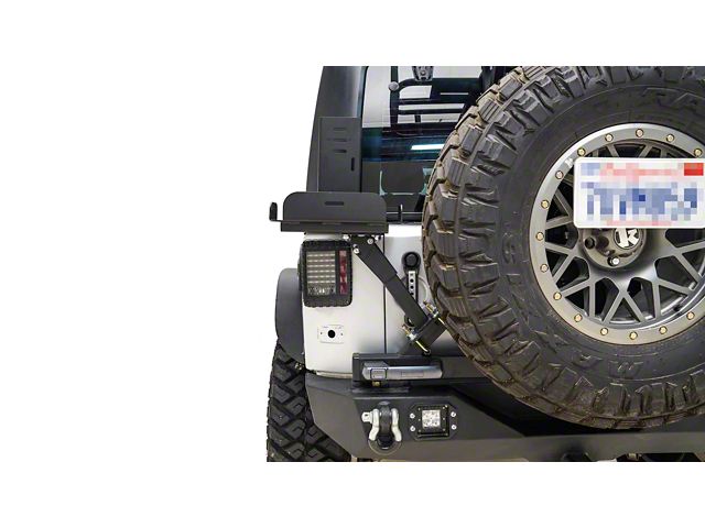 Universal Tire Carrier Gas Can Mount (Universal; Some Adaptation May Be Required)