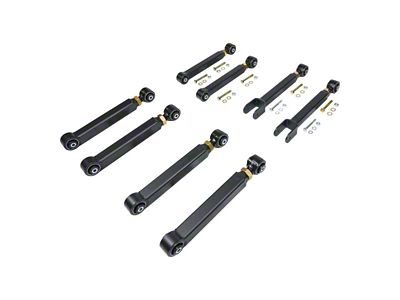 Clayton Off Road Overland Plus Adjustable Short Front and Rear Control Arms (84-01 Jeep Cherokee XJ)