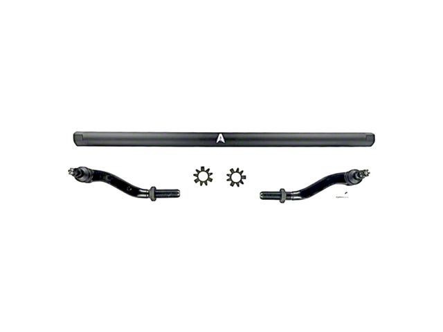 Apex Chassis 2.5-Ton Tie Rod Assembly; Black Aluminum (18-24 Jeep Wrangler JL, Excluding Rubicon)
