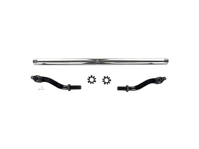 Apex Chassis 2.5-Ton Tie Rod Assembly; Polished Aluminum (18-24 Jeep Wrangler JL Rubicon)