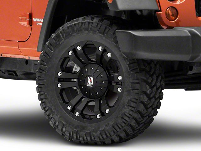 XD Monster Matte Black Wheel; 20x9 (87-95 Jeep Wrangler YJ)