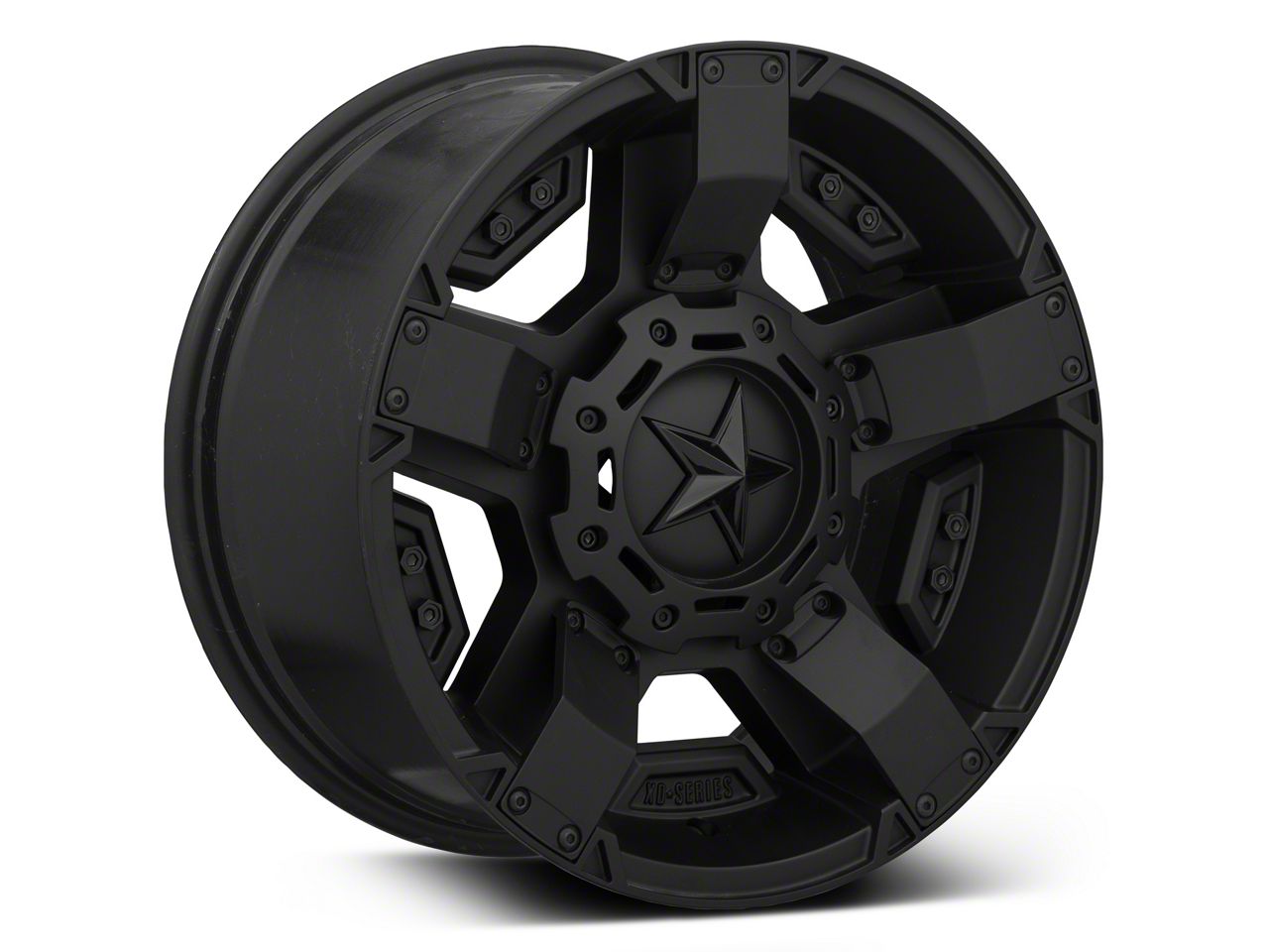 XD Jeep Wrangler Rockstar II Matte Black Wheel; 17x9 XD81179054712N (87 ...