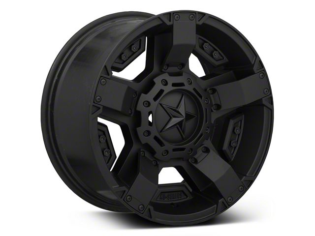 XD Rockstar II Matte Black Wheel; 17x9 (87-95 Jeep Wrangler YJ)