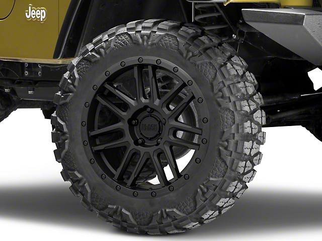 Black Rhino Arches Matte Black Wheel; 20x9.5 (87-95 Jeep Wrangler YJ)