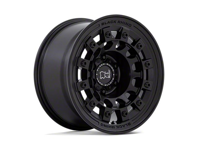 Black Rhino Fuji Matte Black Wheel; 17x8 (87-95 Jeep Wrangler YJ)