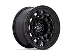 Black Rhino Fuji Matte Black Wheel; 17x8 (87-95 Jeep Wrangler YJ)