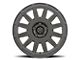 ICON Alloys Ricochet Satin Black Wheel; 17x8 (84-01 Jeep Cherokee XJ)