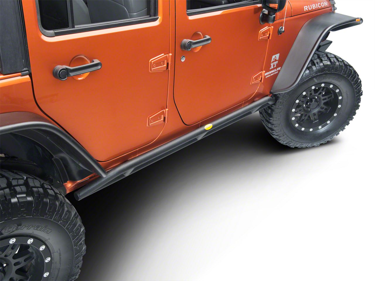 Smittybilt Jeep Wrangler SRC Rocker Guards - Black Textured 76644 (07 ...