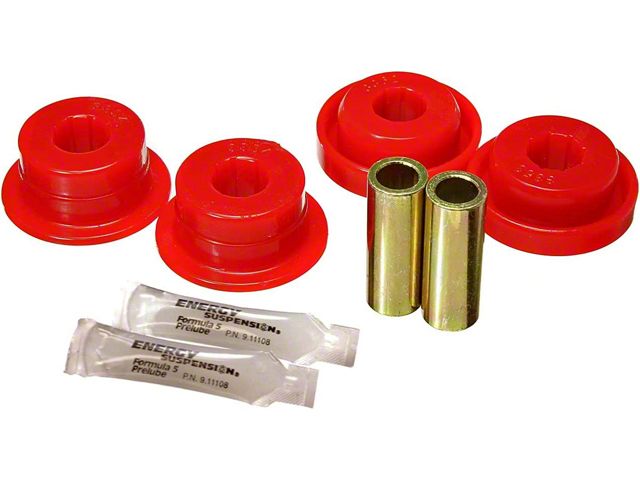 Front Control Arm Bushings; Red (07-18 Jeep Wrangler JK)
