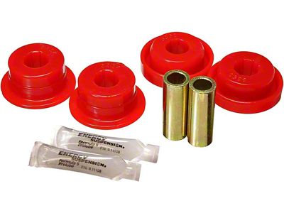 Front Control Arm Bushings; Red (07-18 Jeep Wrangler JK)