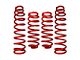 RSO Suspension 2.50-Inch Front and Rear Lift Coil Springs; Red (07-18 Jeep Wrangler JK 4-Door)