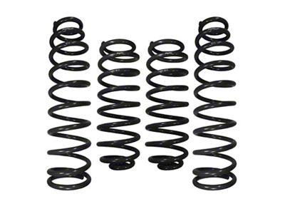 RSO Suspension 4-Inch Front and Rear Lift Coil Springs; Black (07-18 Jeep Wrangler JK 4-Door)