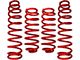 RSO Suspension 4-Inch Front and Rear Lift Coil Springs; Red (07-18 Jeep Wrangler JK 2-Door)