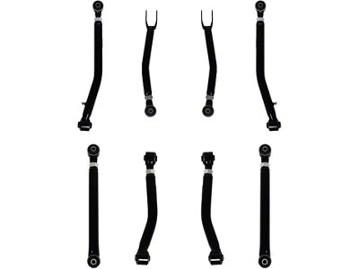 RSO Suspension Adjustable Front and Rear Control Arms for 0 to 4.50-Inch Lift (18-23 Jeep Wrangler JL)