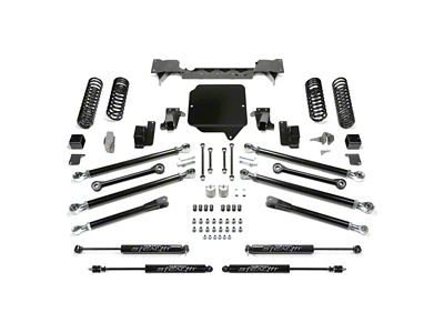 Fabtech 3-Inch Crawler Suspension Lift Kit with Stealth Shocks (18-24 3.6L Jeep Wrangler JL 4-Door)
