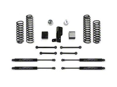 Fabtech 3-Inch Sport Suspension Lift Kit with Stealth Shocks (21-24 Jeep Wrangler JL 4xe)