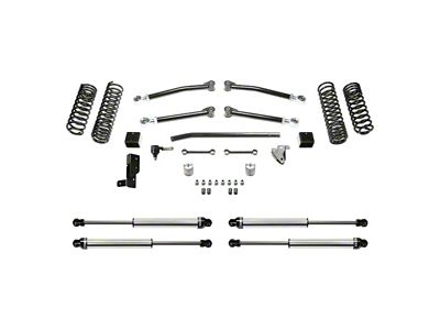 Fabtech 5-Inch Trail Suspension Lift Kit with Dirt Logic 2.25 Shocks (18-24 Jeep Wrangler JL 4-Door, Excluding 4xe & Rubicon 392)
