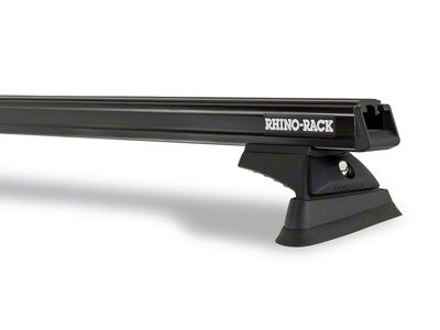 Rhino-Rack Heavy Duty RCL BackBone 2-Bar Roof Rack; Black (07-18 Jeep Wrangler JK 4-Door w/ Hard Top)