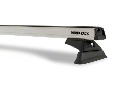 Rhino-Rack Heavy Duty RCL BackBone 3-Bar Roof Rack; Silver (07-18 Jeep Wrangler JK 4-Door w/ Hard Top)