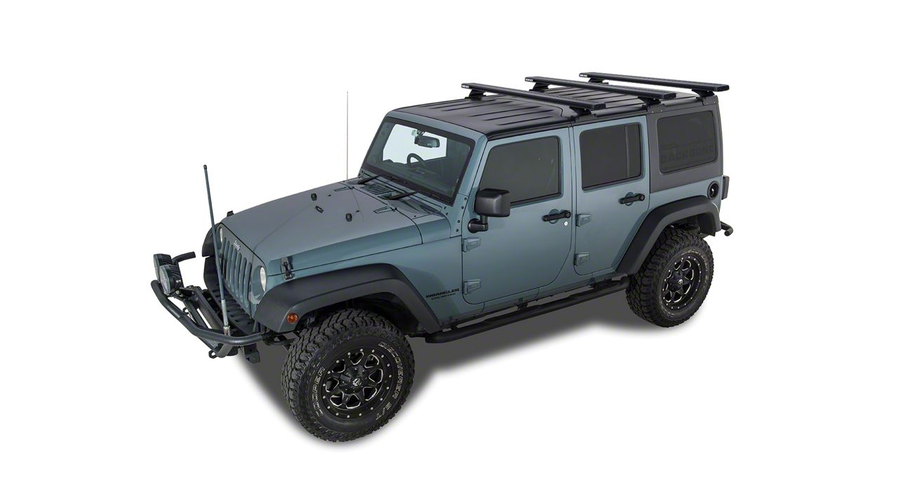 Rhino-Rack Jeep Wrangler Reconn-Deck RCL BackBone 3-Bar Roof Rack