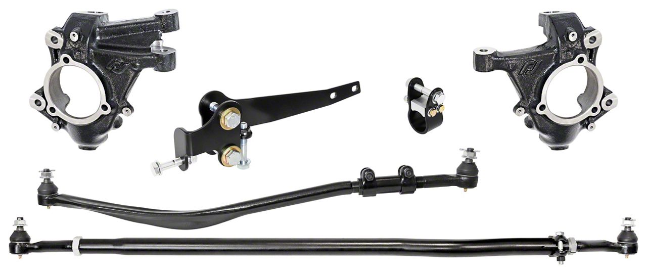 RockJock Jeep Wrangler High Steer Knuckle Kit for Stabilizer Shock RJ