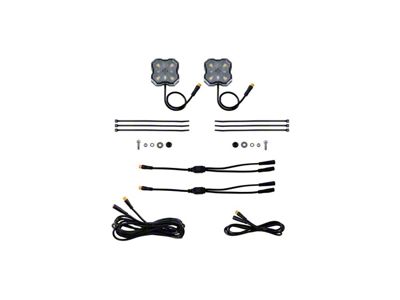 Diode Dynamics Stage Series Single-Color LED Rock Light; White Diffused M8; 2-Pack (Universal; Some Adaptation May Be Required)