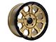 Tremor Wheels 103 Impact Gloss Gold with Gloss Black Lip Wheel; 17x8.5 (18-24 Jeep Wrangler JL)