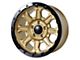 Tremor Wheels 103 Impact Gloss Gold with Gloss Black Lip Wheel; 17x8.5 (20-24 Jeep Gladiator JT)