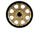 Tremor Wheels 103 Impact Gloss Gold with Gloss Black Lip Wheel; 17x8.5 (07-18 Jeep Wrangler JK)