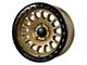Tremor Wheels 104 Aftershock Gloss Gold with Gloss Black Lip Wheel; 17x8.5 (07-18 Jeep Wrangler JK)