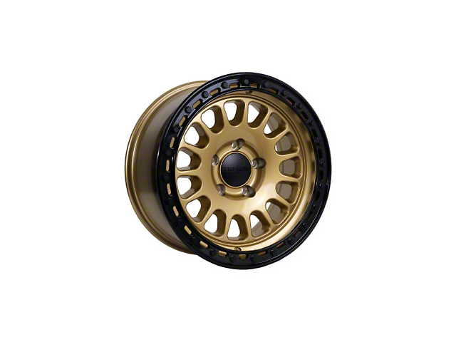 Tremor Wheels 104 Aftershock Gloss Gold with Gloss Black Lip Wheel; 20x9 (18-23 Jeep Wrangler JL)