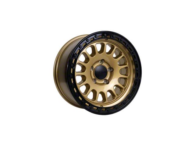 Tremor Wheels 104 Aftershock Gloss Gold with Gloss Black Lip Wheel; 20x9 (20-24 Jeep Gladiator JT)