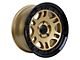 Tremor Wheels 105 Shaker Gloss Gold with Gloss Black Lip Wheel; 17x8.5 (07-18 Jeep Wrangler JK)