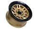 Tremor Wheels 105 Shaker Gloss Gold with Gloss Black Lip Wheel; 17x8.5 (05-10 Jeep Grand Cherokee WK, Excluding SRT8)