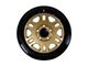 Tremor Wheels 105 Shaker Gloss Gold with Gloss Black Lip Wheel; 17x8.5 (20-24 Jeep Gladiator JT)