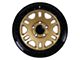Tremor Wheels 105 Shaker Gloss Gold with Gloss Black Lip Wheel; 20x9 (07-18 Jeep Wrangler JK)