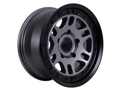 Tremor Wheels 105 Shaker Graphite Grey with Black Lip Wheel; 17x8.5 (99-04 Jeep Grand Cherokee WJ)