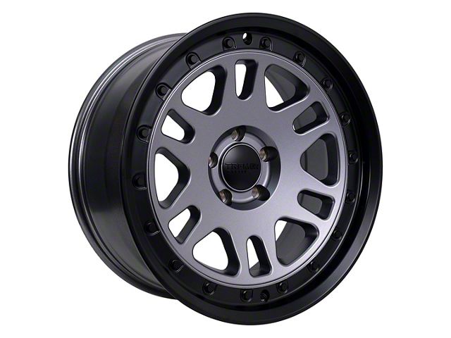 Tremor Wheels 105 Shaker Graphite Grey with Black Lip Wheel; 20x9 (20-24 Jeep Gladiator JT)