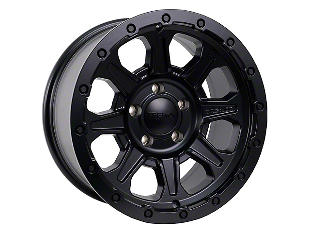 Tremor Wheels 105 Shaker Satin Black Wheel; 17x8.5 (18-23 Jeep Wrangler JL)