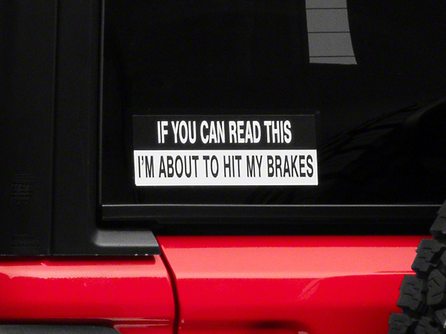 SEC10 If You Can Read This Novelty Decal (Universal; Some Adaptation May Be Required)