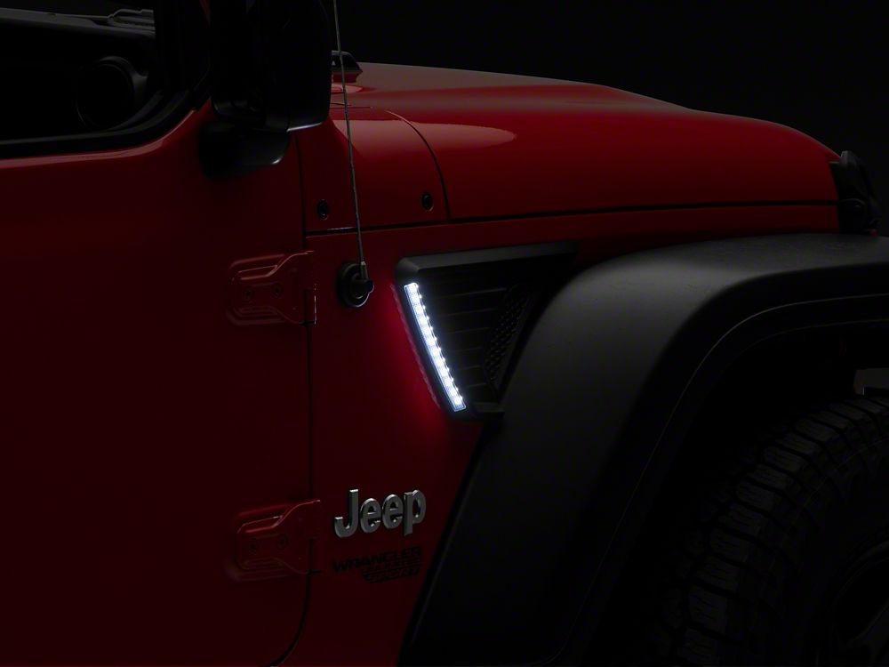 Raxiom LED Fender Vent Lighting with DRL and Turn Signal (18