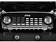 Grille Insert; Black and White American Flag (18-24 Jeep Wrangler JL w/ TrailCam)