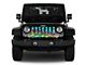 Grille Insert; Tropical Colored Tie Dye (18-24 Jeep Wrangler JL w/ TrailCam)