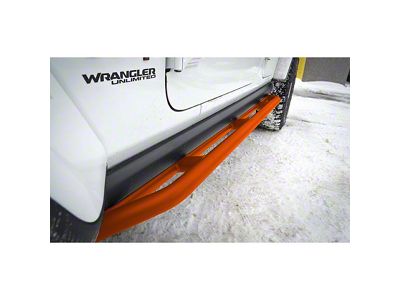 ACE Engineering Rock Sliders; Fluorescent Orange (18-24 Jeep Wrangler JL 4-Door)