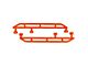 ACE Engineering Rock Sliders; Fluorescent Orange (07-18 Jeep Wrangler JK 4-Door)