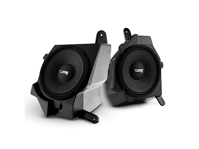 DS18 Dash Speaker Enclosure Pods with 6.50-Inch Neodymium Speakers; Plug and Play (18-23 Jeep Wrangler JL)
