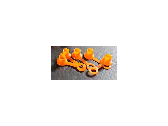41.22 Valve Stem POP-CAPS; Orange (Universal; Some Adaptation May Be Required)